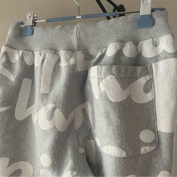 CHAMPION REVERSE WEAVE Grey & White Sweatpants Unisex Size Mens S/ Women's Med - Picture 4 of 15